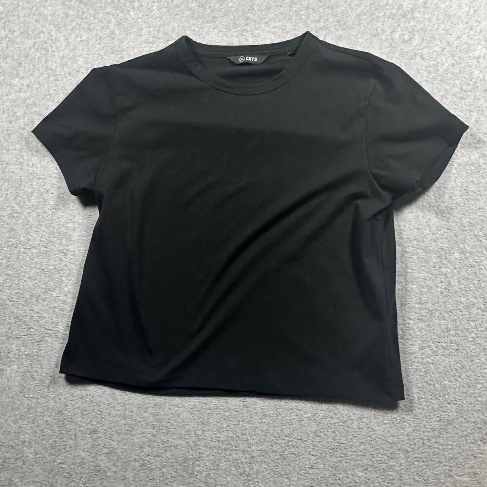Cuts Clothing T-Shirt Women's XS Black Stretch Performance Casual